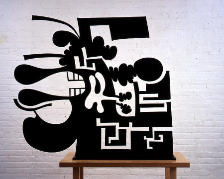 Frozen Shadows (Female Spirit IV), Stainless steel, painted